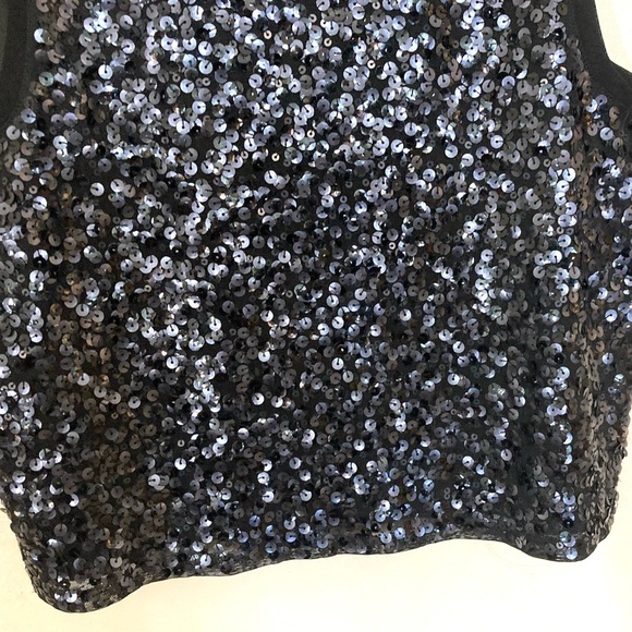 Express Sequin Crop Tank Top/Size L - Picture 5 of 15
